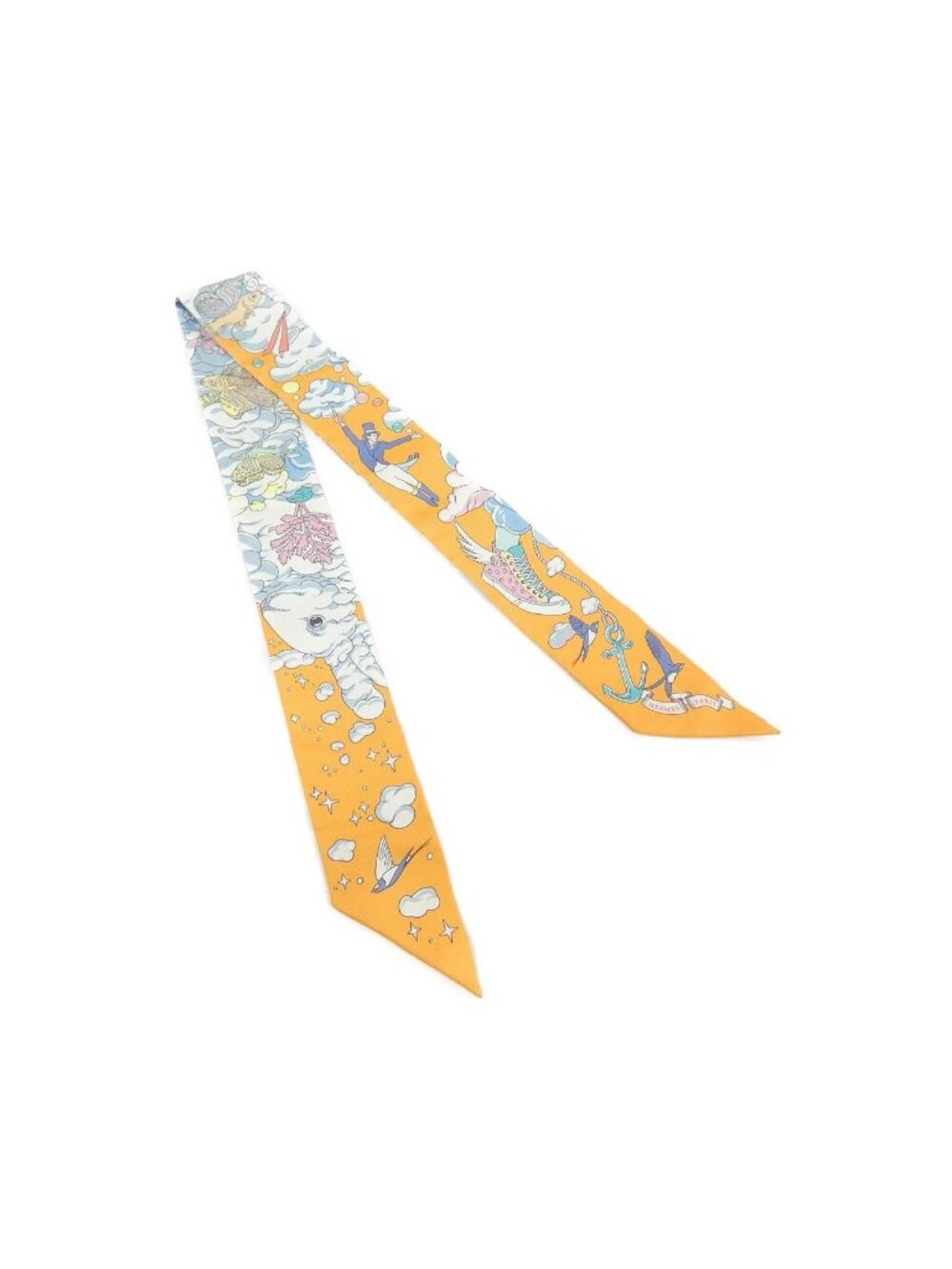 Hermes Sur Mon Nuage Twilly Scarf